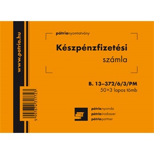 B.13-372/6/3/PM KP SZÁMLA 50X3